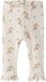 Lil' Atelier Baby Legging slim fit Coconut Milk Gebloemd Biologisch katoen
