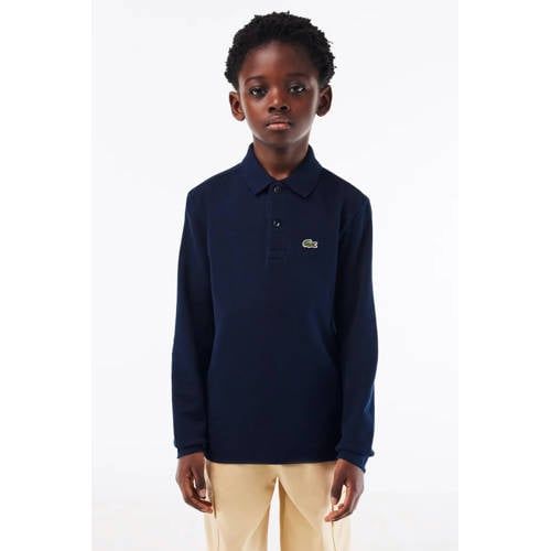 Lacoste polo - donkerblauw Jongens Katoen Polokraag Effen - maat 164
