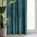 Eurofirany 467975 Sheer Turquoise Polyester Grommet Curtain