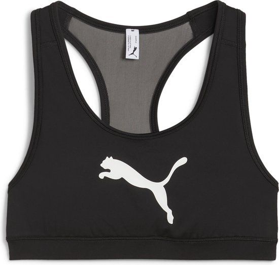 PUMA 4Keeps Bra - Dames Sportbeha - Zwart - Maat S
