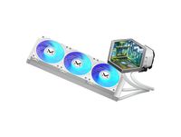 EXIT D3 360 Refroidisseur CPU AIO – Écran triple de 3,95 pouces avec effets visuels 3D sans lunettes, compatible Intel LGA 1851/1700 et AMD AM5/AM4