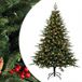 vidaXL Kunstmatige Hinged Kerstboom 120 cm 150 LED's Warmwit