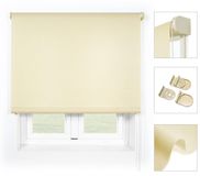 Store enrouleur uni, translucide, beige, 140 x 190 cm