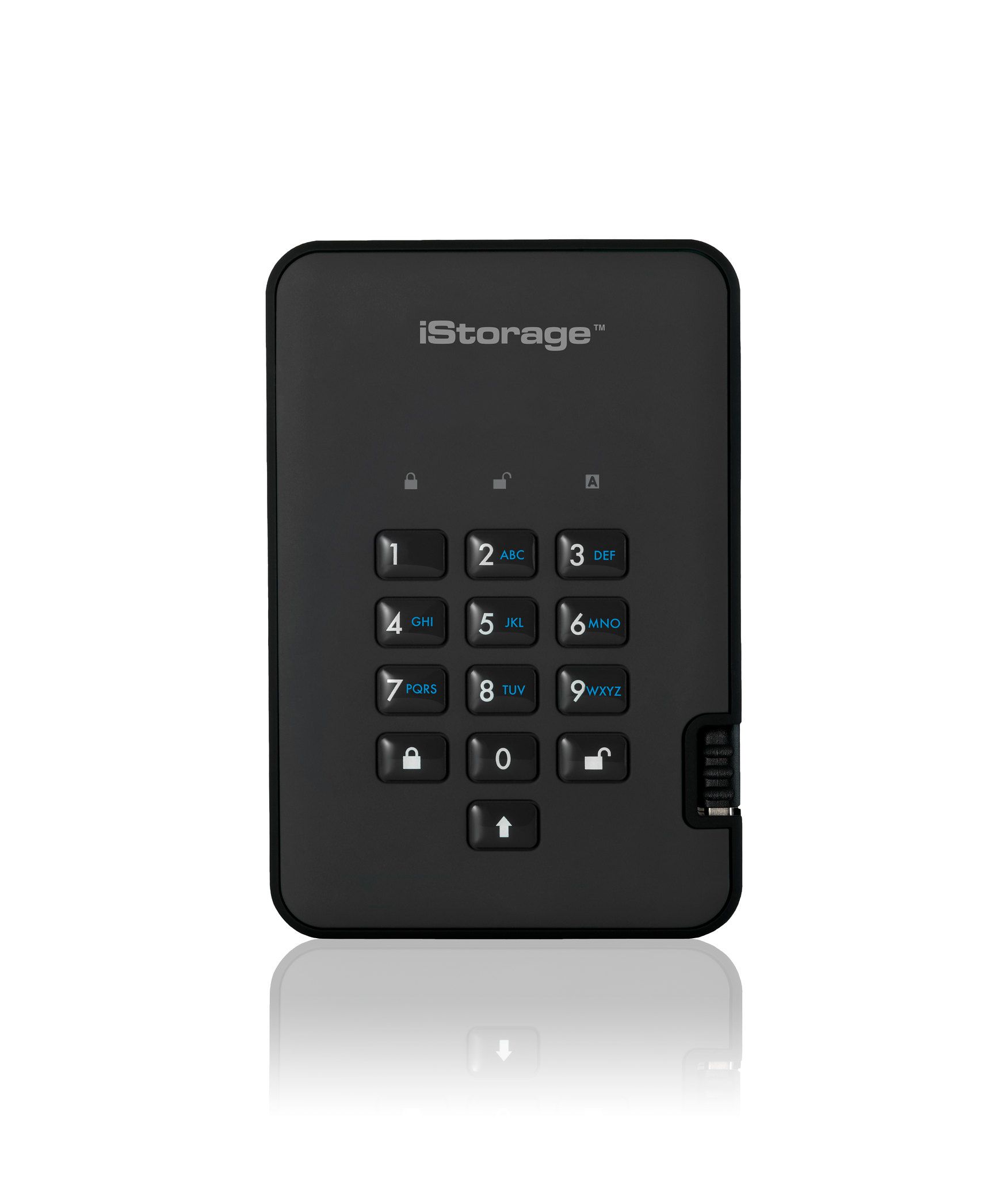 iStorage diskAshur 2 4TB externe SSD zwart