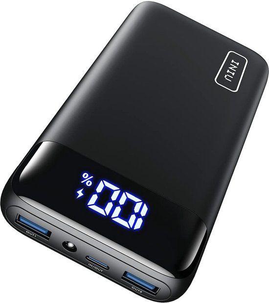 Iniu Powerbank, 20000 mAh USB C externe accu