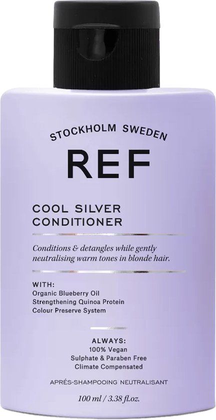 REF Stockholm Cool Silver Conditioner 100ml - Blonde Hair - pH-Neutral - Sulfate Free