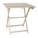 Aranaz Beukenbeuken opvouwbare plank met lamellen 70x50 zonder lak, 50 x 70 cm