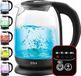 Zilan Glazen Waterkoker met Digitaal Display en LED, 1.7L, 2200W