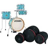 Club-JAM Tama Club-JAM Flyer Kit - 4-delige set - Aqua Blue (AQB) - Compact drumstel met 14" basdrum
