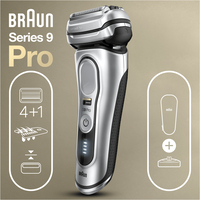 Braun Braun Series 9 Pro 9417s Elektrisch Scheerapparaat, Wet &amp; Dry, Met Oplaadstandaard
