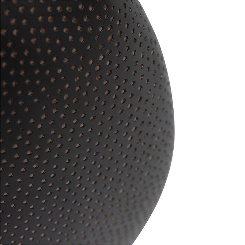 QAZQA Radiance - Oosterse Plafondlamp - Ø 40 cm - Zwart/Goud