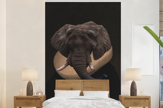 Nr1Wallpaper Behang - Fotobehang Oude Meesters - Olieverf - Olifant - Breedte 195 cm x hoogte 300 cm