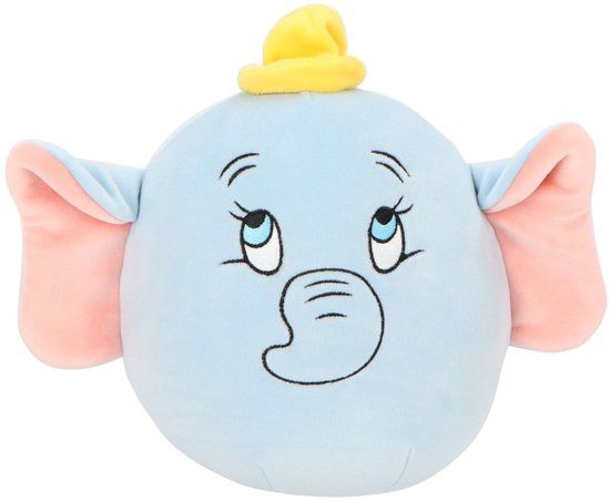 4KidsOnly Disney Dumbo Squishy 32 cm - Knuffel - Zachte stof - Grijs