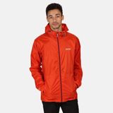 Regatta Pack-It III Waterdichte Opbergbare Jas Met Capuchon Voor Heren Oranje Rood