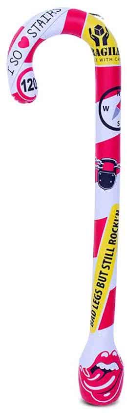Folat Opblaas Wandelstok Fun - 90cm