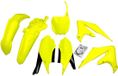 UFO Yamaha YZF 250/450 2019-2023 Yakit321-dflu Fork Protectors & Plastic Set Neon Yellow