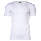 BOSS Onderhemd TShirtVN 2P Modern V-hals Korte mouw Katoen/Elastaan Wit Maat M (4 stuks)