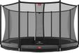 BERG Favorit InGround 380 Trampoline - Safety Net Comfort - AirFlow Springdoek - Grijs