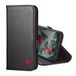 TORRO Housse en cuir compatible avec Google Pixel 10 / Pixel 10 Pro 6,3 pouces 2025 - Portefeuille en cuir premium avec béquille et fentes pour cartes (noir avec détail rouge)