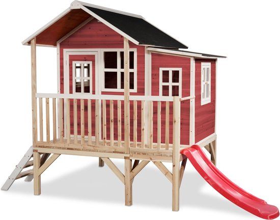 EXIT Loft 350 Wooden Playhouse - Red