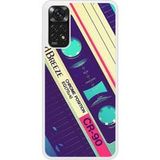 Redmi Bedrukt siliconen hoesje compatibel met Redmi Note 11 4G Cassette Vintage