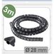 Quadrios 25CA739 Kabelslang 28 mm (max) Zwart 3 m
