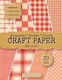 Craft Paper Book - Ginghams, Checks, and Plaids - Tomato Red