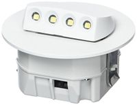LEDIX 09-221-51, LED-wandlamp, aluminium, wit, 7,3 x 7,3 x 4,85 cm