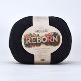Reborn Gerecycled Katoen - Coal - 200g DK Haak/Breigaren