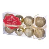 Galileo Casa 2411392 kerstballen, goud, kunststof, 5 x 5 x 0,1 cm