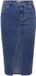 ONLY CARMAKOMA CARSIRI Front Slit Skirt DNM GUA NOOS - Dames - Rokken - Maat 52 - Medium Blue Denim