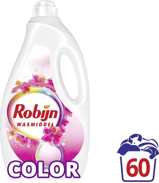 Robijn Color Pink Sensation Vloeibaar Wasmiddel - 3L (60 wasbeurten)