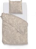 Zo!Home dekbedovertrek katoen paisley di lino linnen look - sandy beige 140x200/220cm