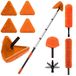 Kit de nettoyage 6 pièces, tige télescopique 6m, pivotant 180°