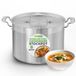 NutriChef Kookpot –Kookpan- 8 L Zware Roestvrijstalen Soeppot met Deksel -Inductie Soeppan-Stoofpot- Ideaal voor Soepen en Stoofschotels