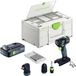 Festool TXS 18-basisset Perceuse sans fil 18 V 40 Nm sans balais + 1x Batterie 4,0 Ah + chargeur rapide + Systainer
