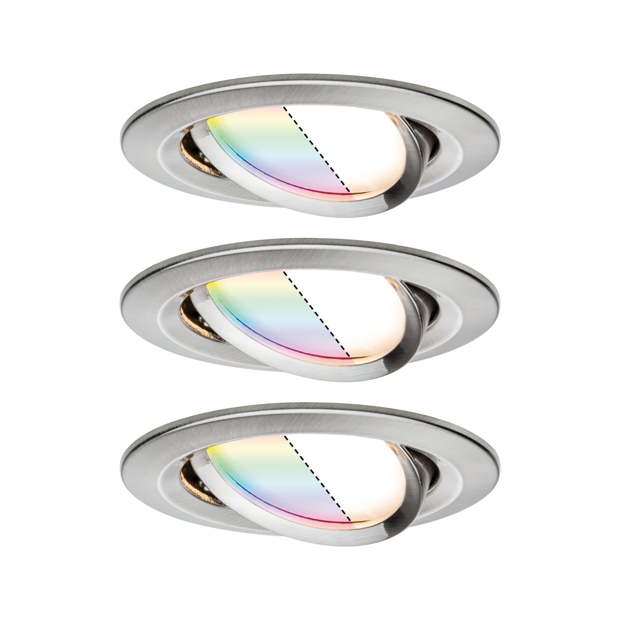 Paulmann Nova Plus - Wifi Lamp - RGBW - 85lm - 2W - Warm Wit - Set van 3