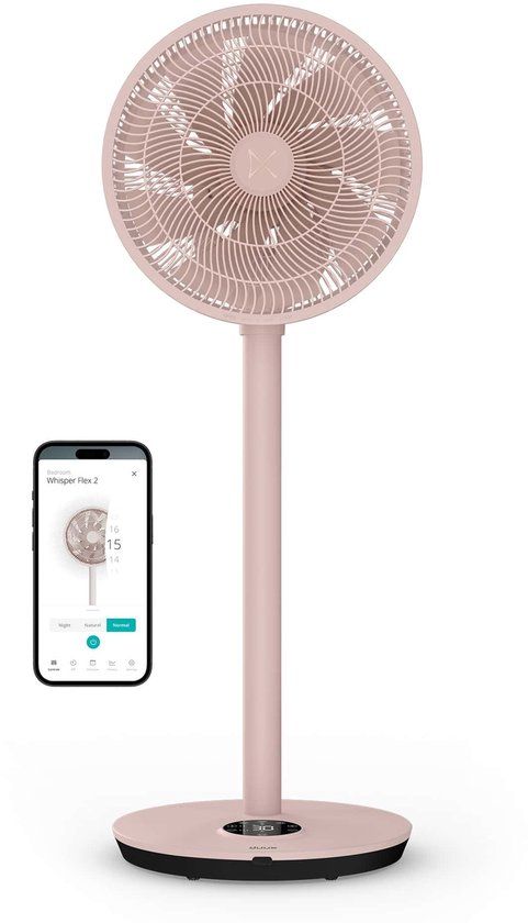 Duux Whisper Flex 2 Smart - Statiefventilator - Soft Peach