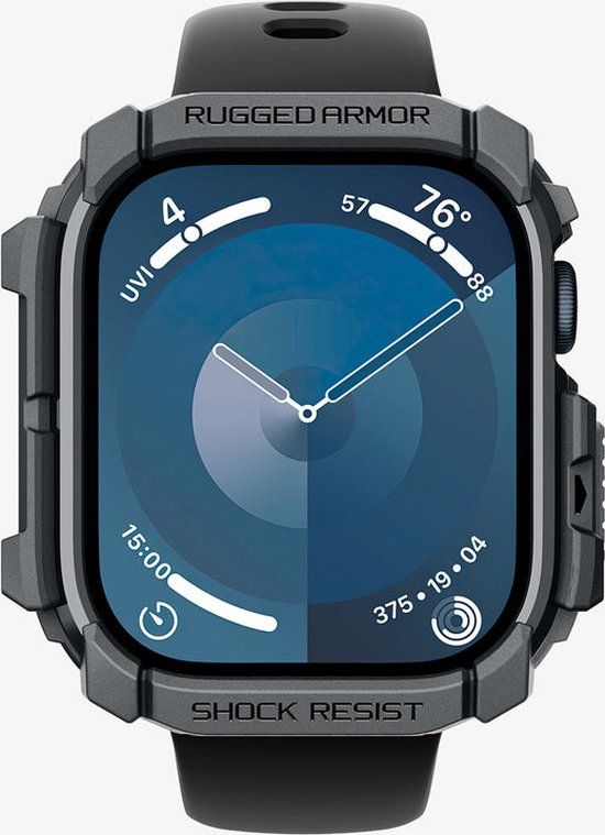 Spigen Rugged Armor - Apple Watch - Donkergrijs