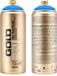 Montana GOLD Fluor Verf VLAMBLAUW spuitbus 400ml