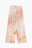 Desigual Damesbroek Peter Oranje Gebloemd Regular Fit Polyester S