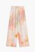 Desigual Damesbroek Peter Oranje Gebloemd Regular Fit Polyester S