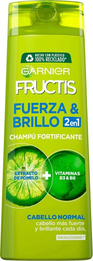 Garnier Fructis Fuerza & Brillo 2-in-1 Shampoo - 360 ml