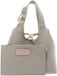 Coccinelle Leren handtas schoudertas C-Easy Crossbody Bag Eucalipto groengrijs