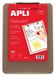 APLI 13781 - Transparant kunststof klembord grijs A4