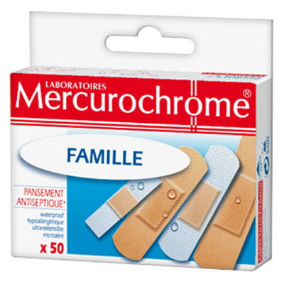 Mercurochrome Pleisters Familie