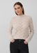 s.Oliver Strickpullover Beige Visgraat Regular Fit Vrouwen