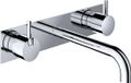 Hotbath Cobber - Wastafelmengkraan - zonder Waste - Laag - Geborsteld Messing PVD - Inbouw - Messing - V12