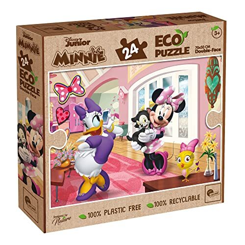 Liscianigiochi Lisciani Giochi, Disney Eco Puzzel DF Minnie 24, kleur, 91812