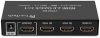 FeinTech VSW03102 HDMI Switch - 3 In 1 Out - 4K 60Hz - Automatic Switching